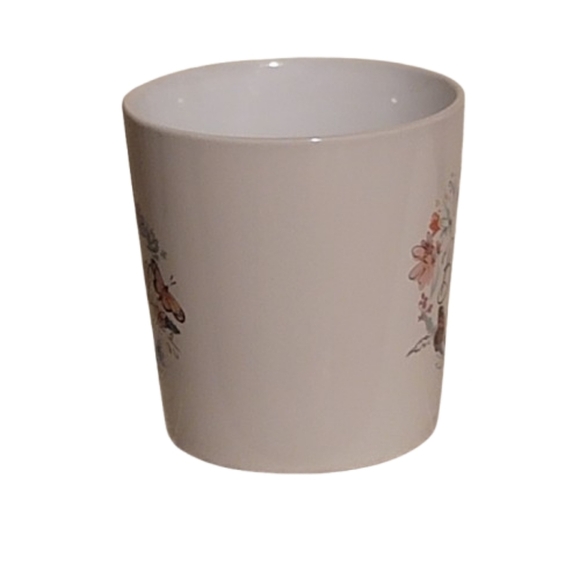 Be still mug white floral butterfly cottagecore mug new - Picture 2 of 8
